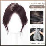 Gaeaspace  -  Synthetic Topper Hairpiece False Bang Clip-In Bangs Extension Natural Fake Fringe Invisible Clourse Hairpiece for Women