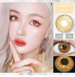 Gaeaspace  -  Genuine Colored Pupils Eyes Lenses 42% Water Content Eye Contacts Blackspots Natural Contact Lenses With Free Shipping