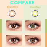 Gaeaspace  -  1Pair Contact Lenses Beautiful Pupil Cosmetic Lens For Eye Green Brown Colored Lenses New Natural Pupils Free Shipping