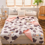 Gaeaspace  -  Summer Washed Quilt For Kids Air-Conditioner Room Soft Thin Kids Quilting Blanket Sofa Children Blanket Bed Cover Quilt