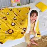 Gaeaspace  -  4 Sizes Winter Warm Baby Berber Fleece Blankets Sofa Sleeping Blanket Thickened Warm Plush Coral Fleece Baby Bed Sleeping Quilt