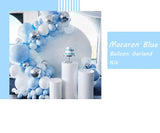 Gaeaspace  -  114 Pcs Of White Blue 4D Aluminum Foil Balloon Garland Arch Set Wedding Baby Shower Boy Girl Birthday Party Decoration Supplies