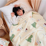 Gaeaspace  -  Milk Cashmere Wool Blanket Spring Autumn Baby Kids Quilt Winter Think Nap Sleeping Blanket Children Warm Velvet Bedding Blanket