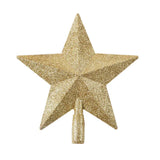 Gaeaspace  -  Christmas Tree Top Star Decorations, Shiny Gold Powder, Five-Pointed Star, New Year's Ornament, Merry Christmas Decorations,