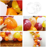 Gaeaspace  -  112PCS Fall Orange Yellow White Confetti Balloons Garland Arch Kit for Thanksgiving Autumn Baby Shower Birthday Party Decoration