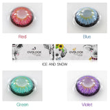 Gaeaspace  -  2pcs/pair Contact Lenses Colored Eye Lenses 4 Tone Eye Color Lens Colored Contacts Cosplay Anime Eyes