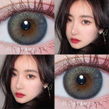 Gaeaspace  -  2pcs/pair Lenses 2 Tone PAPA Series Colored Lenses for Eyes Contact Lenses Eye Color Lens Prescription Lenses (DIA:14mm)