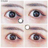 Gaeaspace  -  1 Pair Lenses Colored Lenses Contact Lenses for Eyes 2 Tone Personality 0-800 Eye Contacts Eye Color Lens Yearly Use