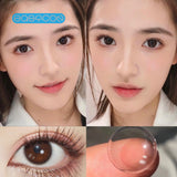 Gaeaspace  -  Tearful Black Colored Contact Lenses soft for eyes small Beauty Pupil myopia prescription degree yearly natural new big