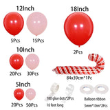 Gaeaspace  -  Balloon Arch Garland Kit Red Platinum Confetti Balloons and Cane Balloons Christmas Party Decoration New Year Baby Shower Birthd