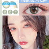 Gaeaspace  -   Basil Green Colored Contact Lenses soft for eyes small Beauty Pupil myopia prescription degree yearly natural new big