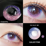 Gaeaspace  -  2pcs/pair 6 Tone Lenses Colorful Contact Lenses Colored Lenses for Eyes 24 Degrees Yearly Use Eye Color Lens Eye Contact