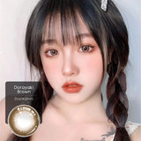 Gaeaspace  -  2pcs/pair Natural Lenses with Diopters Contact Lenses for Eyes Eye Contacts Color Lens Eyes Yealy Use (DIA:14.5mm)