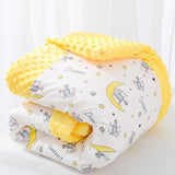 Gaeaspace  -  Autumn Winter Thick Cotton Sleeping Blanket With Fiber Filling 110x140cm Cartoon Baby Kids Children Bedding Sleeping Blanket