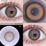 Gaeaspace  -  2pcs/pair 9 Tone Lenses Colored Lenses for Eyes Contact Lenses Beauty Natural Pupil Eye Color Lens Yearly Use for Myopia