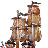 Gaeaspace  -  1Pc 3D Pirate Ship Balloon Polka Skull Helium Balloon Birthday Party Decoration Baby Shower Halloween Party Decor Globos