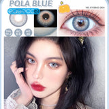 Gaeaspace  -   Siam Blue Colored Contact Lenses soft for eyes small Beauty Pupil myopia prescription degree yearly natural new big