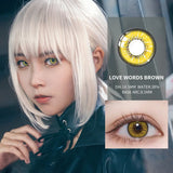 Gaeaspace  -  1 Pair Cosplay Lenses 6 Tone Colored Lenses for Eyes Colorful Contact Lenses Eye Color Lens Eye Contacts Yearly Use