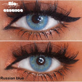 Gaeaspace  -  1 Pair Contact Lenses for Eyes Color Contacts Dioptric With Prescription Russian Girls Series Blue Lense Brown Lense