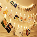 Gaeaspace  -  Photo Clip Light Banner Wedding Decoration Birthday Party Decor Kids Girl Boy Baby Shower Banner Christmas Decoration