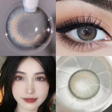 Gaeaspace  -  2PCS/Pair 10 Tone Colored Lenses for Eyes Beauty Color Contact Lenses Eye Color Lens Cosmetic Prescription Lens Year Use