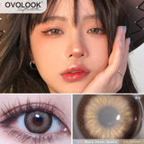 Gaeaspace  -  2pcs/pair 9 Tone Lenses Colored Lenses for Eyes Contact Lenses Beauty Natural Pupil Eye Color Lens Yearly Use for Myopia