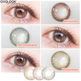 Gaeaspace  -  2pcs/pair Lenses 3 Tone Series Colorful Contact Lenses Colored Lenses for Eyes Eye Color Lens Eye Contacts Yearly Use