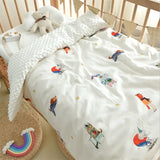 Gaeaspace  -  Four Season Baby Kids Cotton Sleeping Quilt Blanket For Appease Thick Warm Children Bed Blanket Quilt For Nursery School Blanket