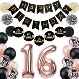 Gaeaspace  -  70 Years Old Happy Birthday Balloon Banner Sticker Latex Helium Balloons Paper Pompoms For 70th Anniversary Decorations Adult