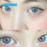 Gaeaspace  -   Highligh Blue Colored Contact Lenses soft for eyes small Beauty Pupil myopia prescription degree yearly natural new big