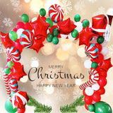 Gaeaspace  -  Merry Christmas Balloon Arch Garland Kit Green Red Santa Claus Balloons for Christmas Xmas New Year Party Decorations Supplies