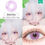 Gaeaspace  -  1 Pair(2pcs) 10 Tone Halloween Cosplay Colored Contact Lenses Colored Lenses for Eyes Anime Cosmetic Eye Color Lens