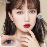 Gaeaspace  -  2pcs/pair Beautiful Lenses Contact Lenses Colored Lenses for Eyes Violet Eye Color Lens Eye Contacts