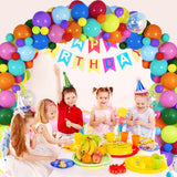 Gaeaspace  -  134pcs Rainbow Balloon Garland Arch Set For Carnival Circus Wedding Baby Shower Boys And Girls Birthday Party Decoration