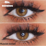 Gaeaspace  -  1 Pair Contact Lenses for Eyes Color Contacts Dioptric With Prescription Russian Girls Series Blue Lense Brown Lense