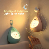 Gaeaspace  -  Night Light with Sensor Control cute animal Human Induction lamp For Kids Bedroom USB Rechargeable Silicone LED wall lights