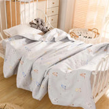 Gaeaspace  -  New Muslin Cotton Children Quilt Blanket With Polyester Fiber Filling Summer Light Washable Kids Baby Sleeping Blanket Quilt