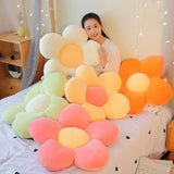 Gaeaspace   -  Cute Colorful Flower Plush Pillow Toy Soft Cartoon Plant Stuffed Doll Chair Cushion Home Sofa Decor Kids Lovers Birthday Gifts