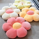 Gaeaspace   -  Cute Colorful Flower Plush Pillow Toy Soft Cartoon Plant Stuffed Doll Chair Cushion Home Sofa Decor Kids Lovers Birthday Gifts