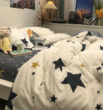 Gaeaspace  -  bedroom refresh Cool star bedding set teen child kid boy man,fashion cotton twin full queen king home textile flat sheet pillow case duvet cover