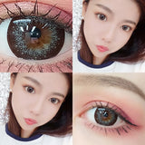 Gaeaspace  -  1 Pair 2 Tone Series Contact Lenses Colored Lenses for Eyes Starlight Series Eye Color Lens Yearly Use (DIA:14.5mm)