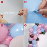 Gaeaspace  -  115 Pcs Of Pink And Blue 4D Balloon Turtle Leaf Wreath Arch Set Baby Shower Girl Birthday Engagement Party Decoration Background