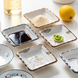 Gaeaspace  -  Weidie Ceramic Small Dish Household Bone Dish Japanese Soy Sauce Sauce Round Dish Vinegar Dish Snack Dish Seasoning