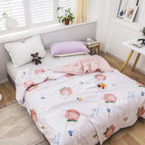 Gaeaspace  -  10 Patterns Summer Children Quilt Cartoon Air Conditioner Room Nap Quilt Blanket for Kids Gift Baby School Blanket Quilt