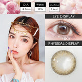 Gaeaspace  -  2pcs/pair Lenses 3 Tone Series Colorful Contact Lenses Colored Lenses for Eyes Eye Color Lens Eye Contacts Yearly Use