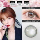 Gaeaspace  -  2pcs/pair Lenses 3 Tone Series Colorful Contact Lenses Colored Lenses for Eyes Eye Color Lens Eye Contacts Yearly Use