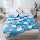 Gaeaspace  -  10 Patterns Summer Children Quilt Cartoon Air Conditioner Room Nap Quilt Blanket for Kids Gift Baby School Blanket Quilt