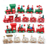 Gaeaspace  -  Wooden/Plastic Train Christmas Ornament Merry Christmas Decoration For Home Xmas Gifts Noel Natal Navidad New Year