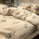 Gaeaspace -  American country floral bedding set girl,single double cotton twin full queen king home textile bed sheet pillowcase quilt cover