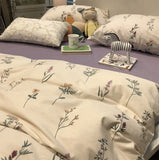 Gaeaspace -  American country floral bedding set girl,single double cotton twin full queen king home textile bed sheet pillowcase quilt cover